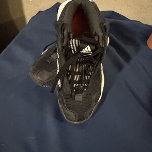 Adidas Black Sneakers with White Logo Accents